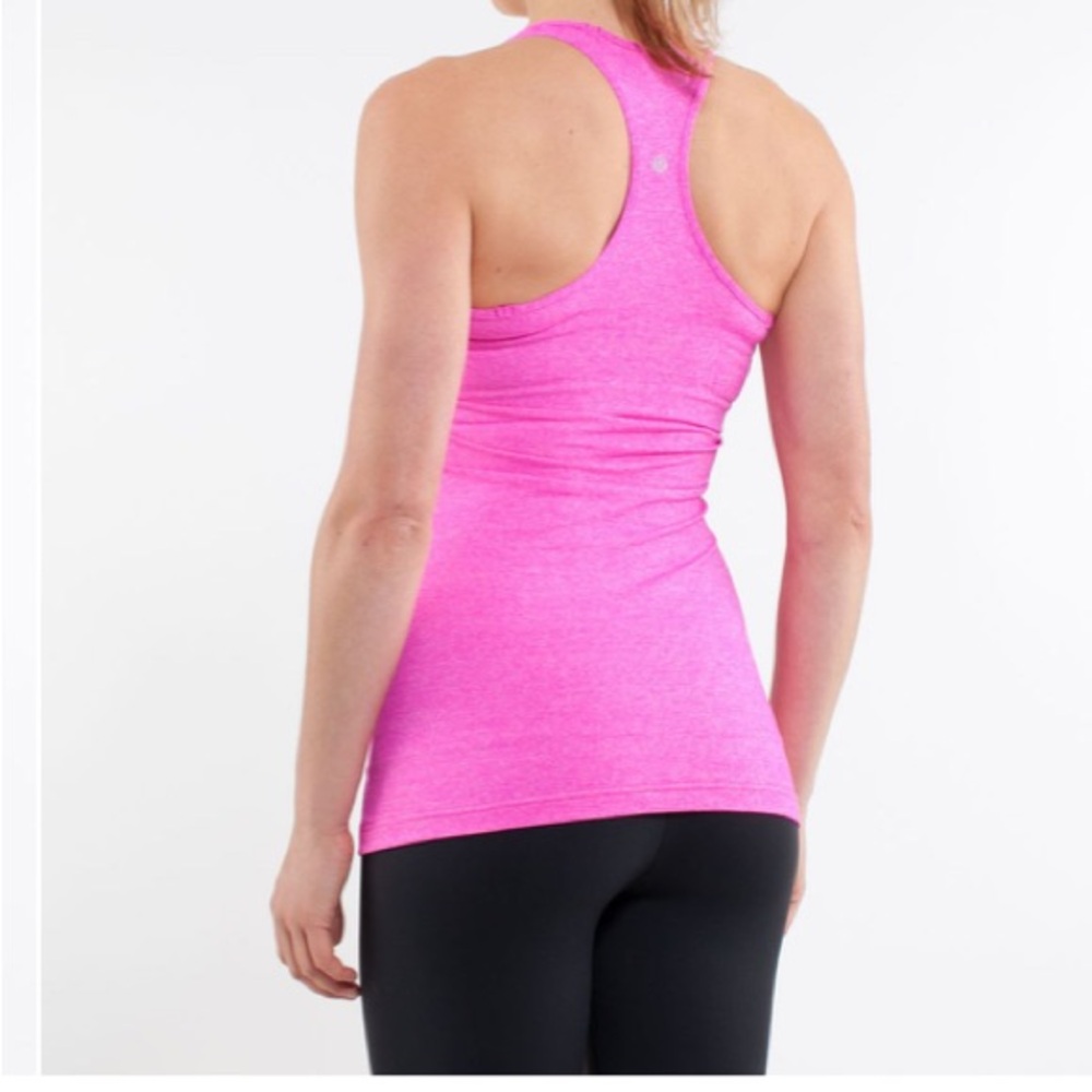 NWT Lululemon Cool Racerback
Heathered Paris Pink